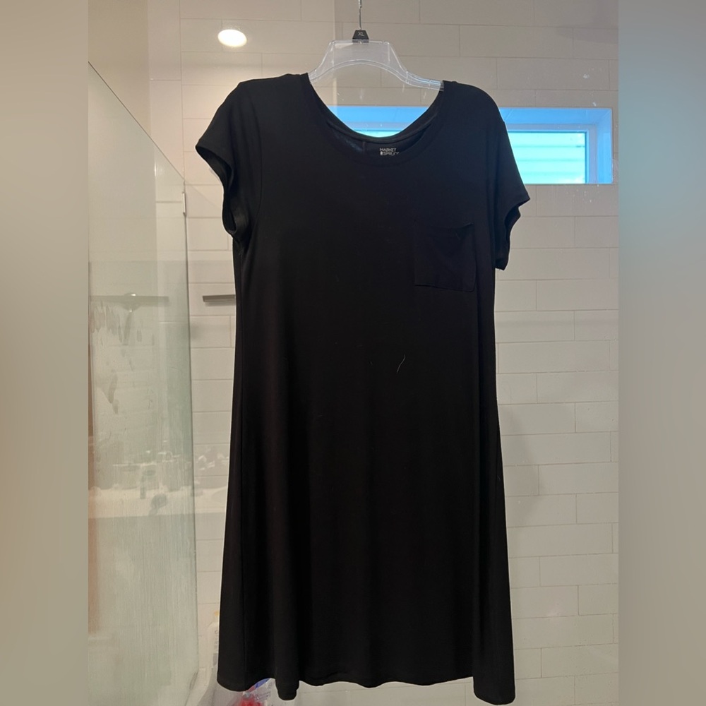 Black t-shirt dress